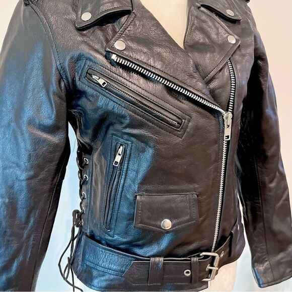 Milwaukee Leather LKL2700 Womens Classic Black Premium Leather Motorcycle Jacket - Picture 2 of 15